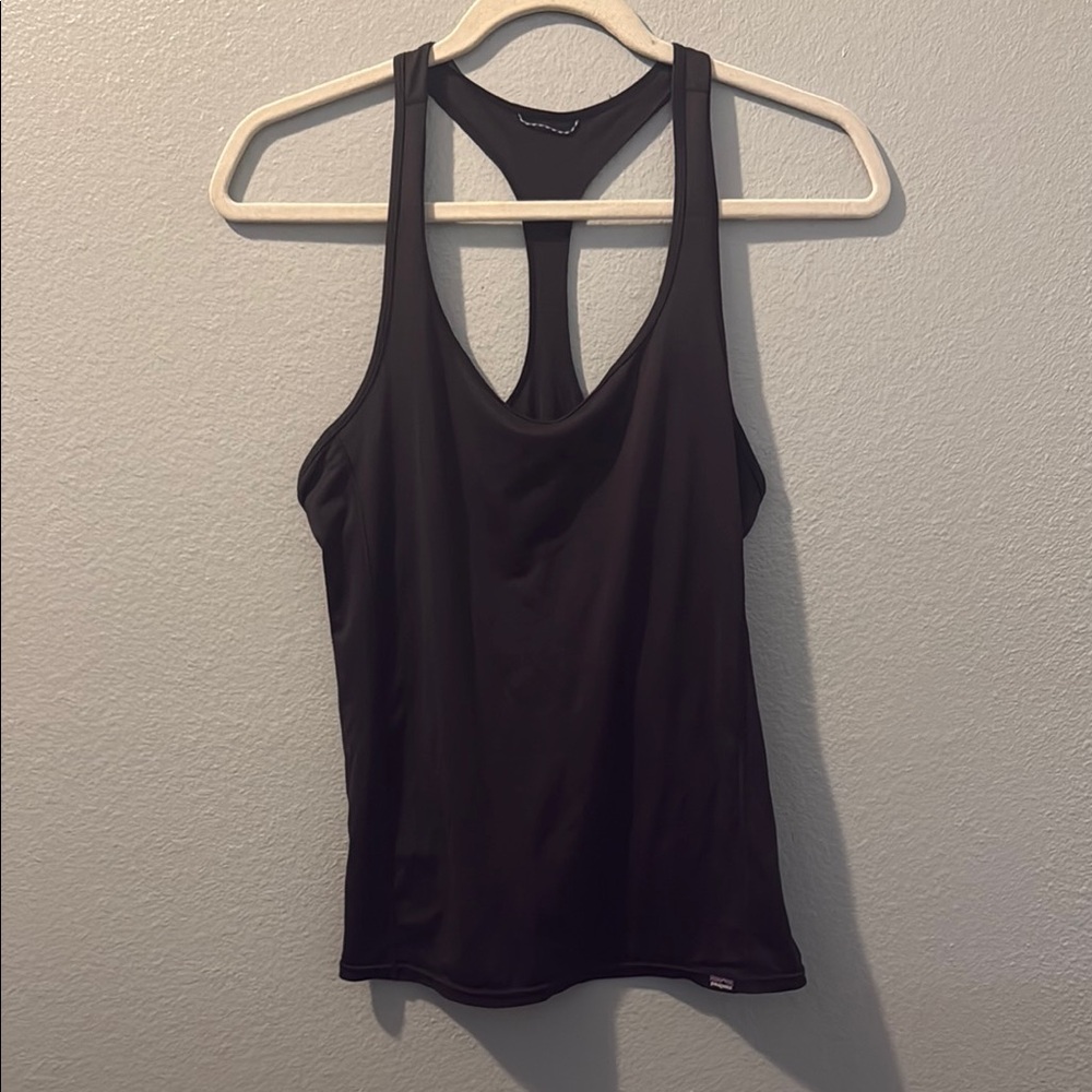 PATAGONIA capaline baselayer Black Racerback Tank Top